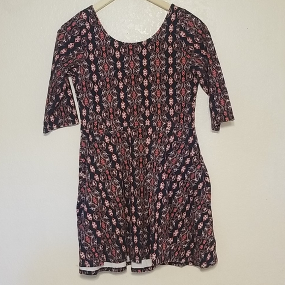 Hollister Short-Sleeve Patterned Skater Dress - Picture 6 of 7